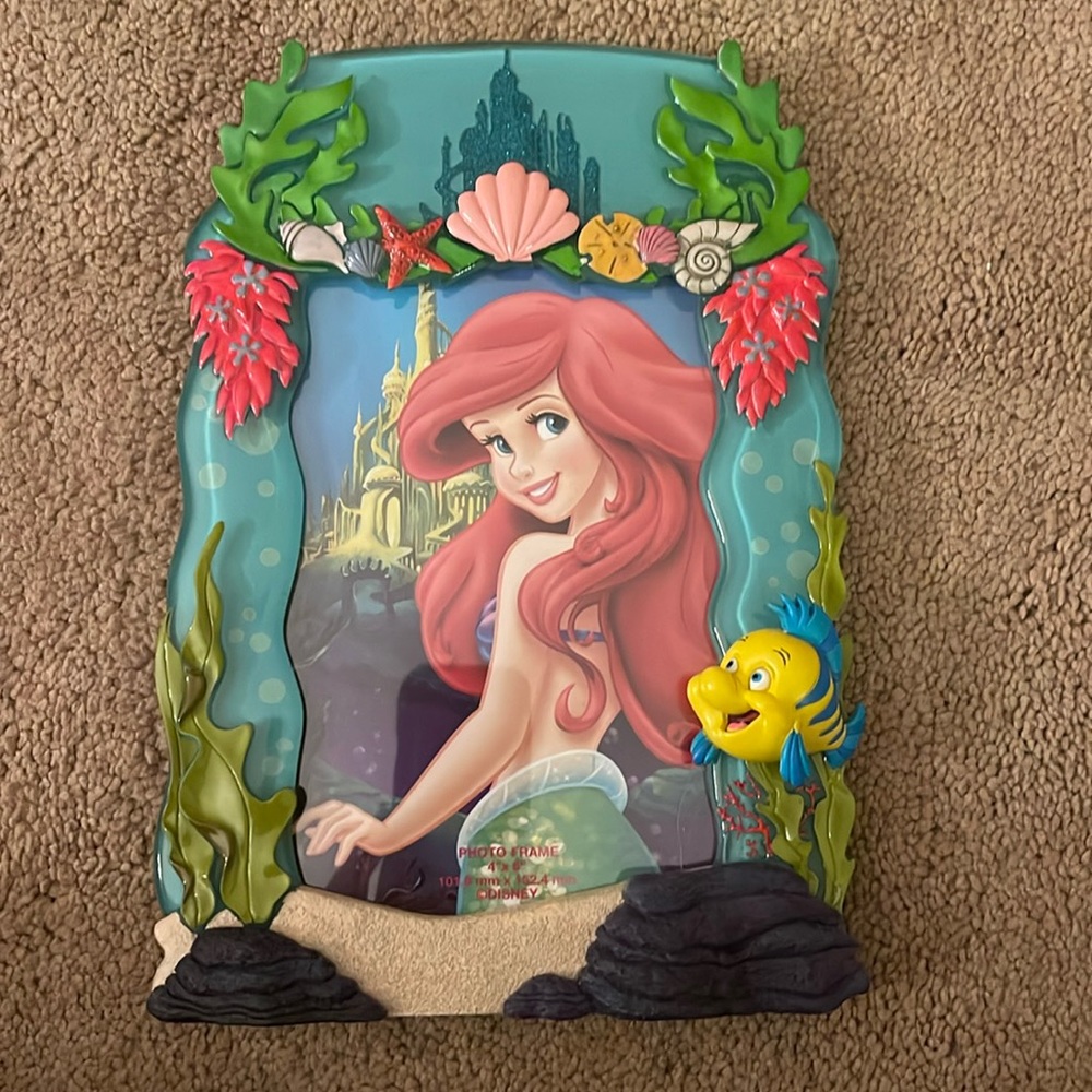 Disney Parks The Little Mermaid Ariel Picture Frame for 4x6 photo